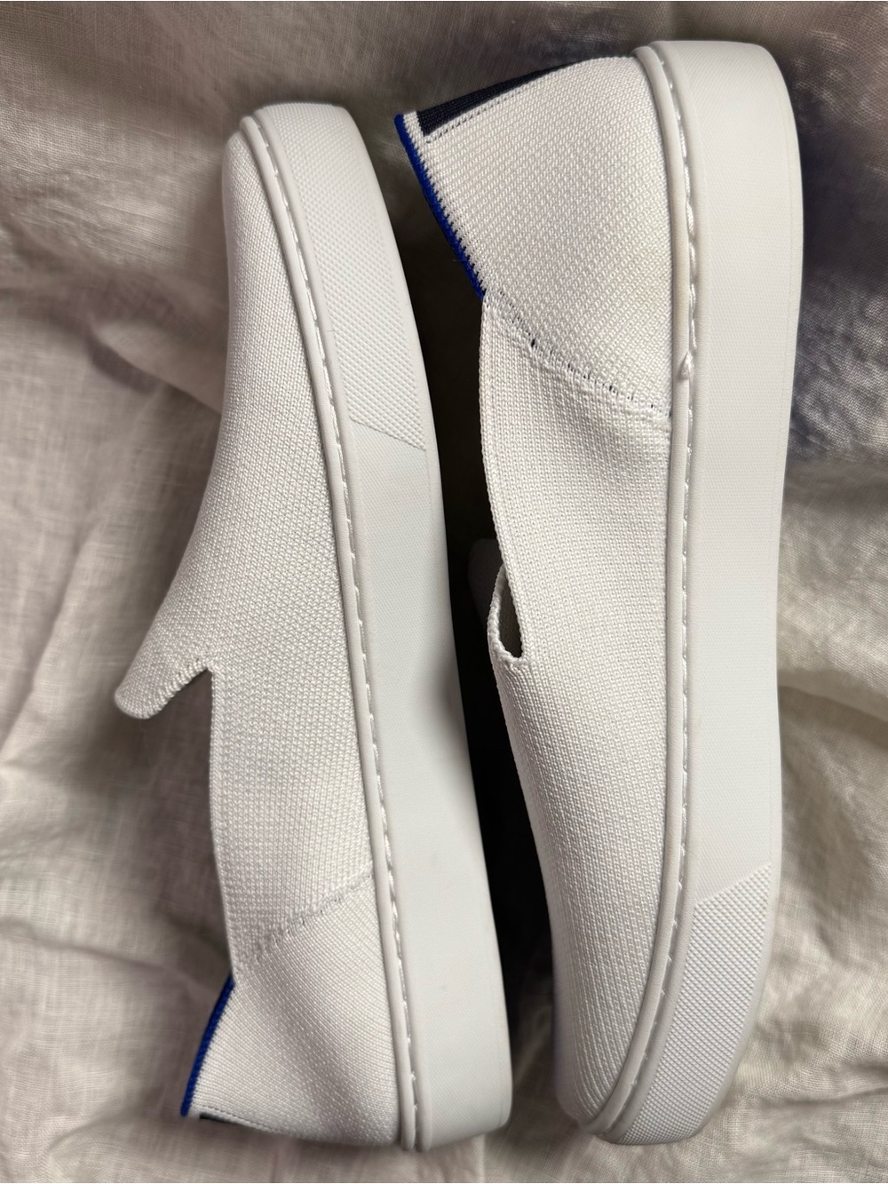 Rothy's EUC White Slip-On Sneakers - Picture 8 of 12